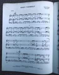 THE JACKSONs Enjoy Yourself ENTIRE FAMILY Michael Janet LaToya sheet music 5