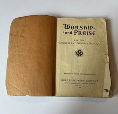 Worship and Praise for The Church and Sunday School – Hope Publishing, 1934