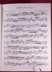 Bach Sonatas & Partitas Violin Solo Book IMC with Facsimile of Manuscript 2525