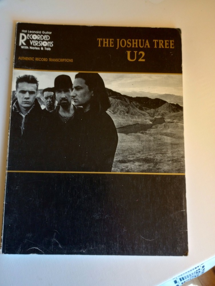 Vintage 1987 U2 The Joshua Tree Songbook Sheet Music Song Book with Lyrics