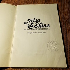 Arise & Shine Vocal Selections Choir Vocal Group Lillenas 1979