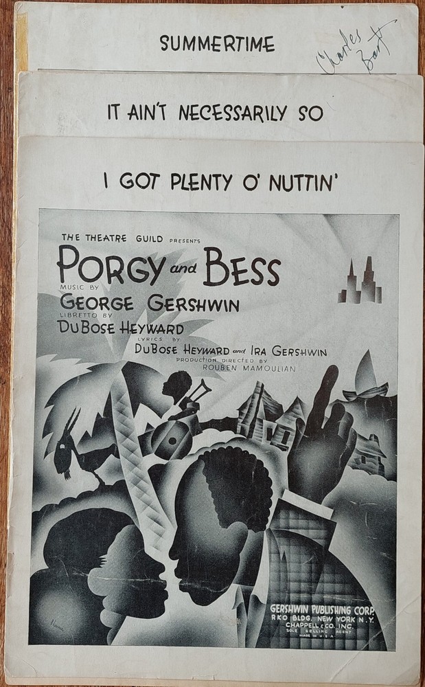 GERSHWIN: PORGY & BESS 3 Shts, Plenty O Nuttin, Ain&rsquo;t Necessarily So, Summertime