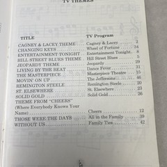 TV Themes ABC Music for Beginners Easy To Play Sheet Music Book 1987 Lyrics