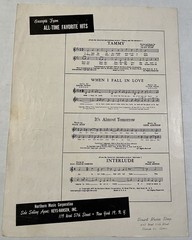 Vintage 1957 Tammy and the Bachelor Sheet Music Jay Livingston Ray Evans Movie