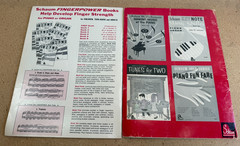 Lot of 2 JOHN W. SCHAUM FINGERPOWER FOR PIANO OR ORGAN BOOK One 1963