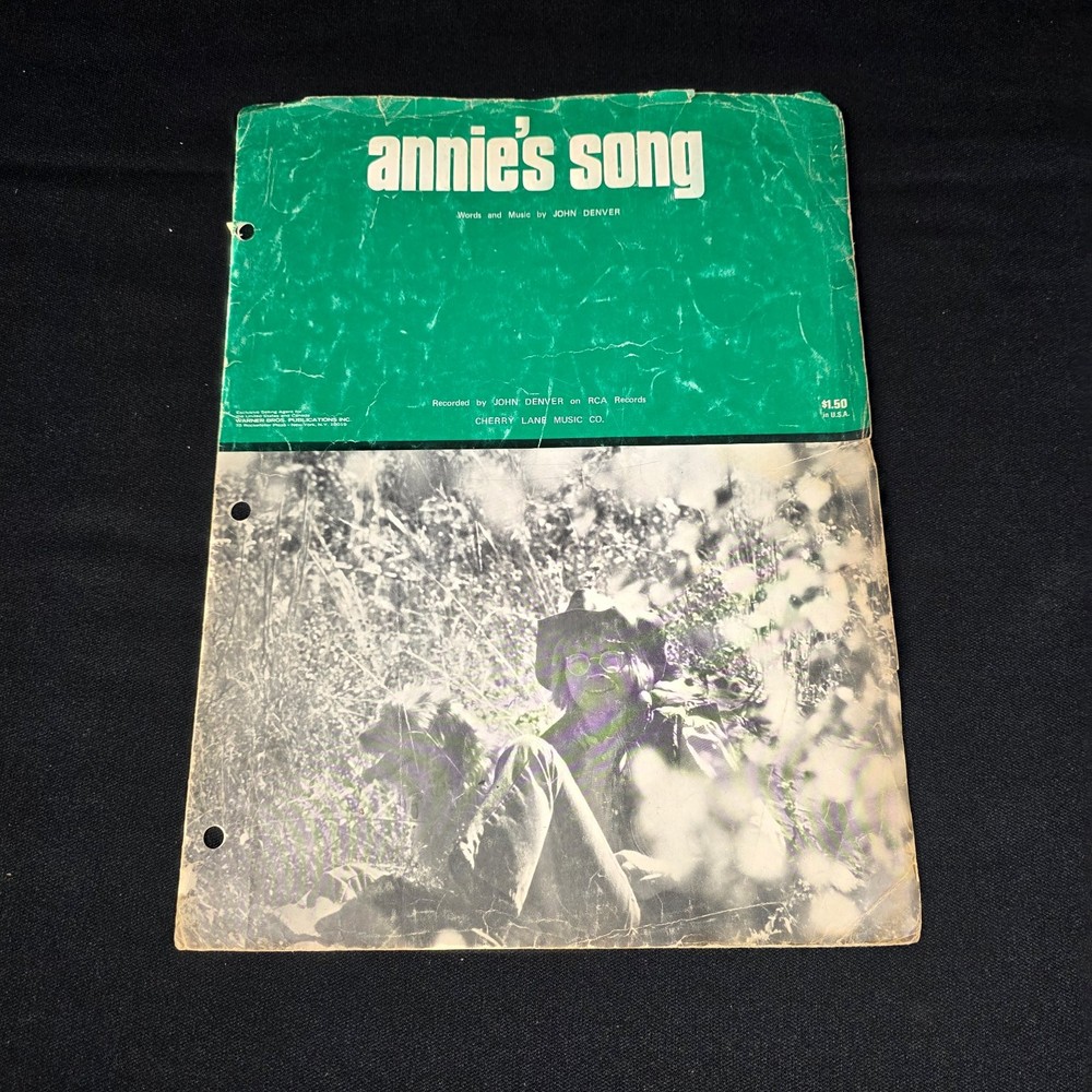 Annie&rsquo;s Song Sheet Music P/V/G John Denver Cherry Lane 1974