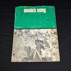 Annie&rsquo;s Song Sheet Music P/V/G John Denver Cherry Lane 1974