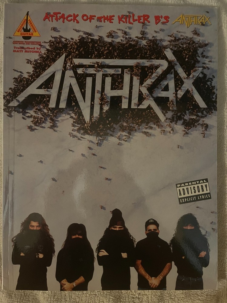 Anthrax – Attack of the Killer B&rsquo;s – Guitar Tab / Tablature Book
