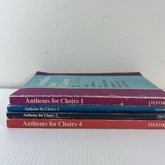 Anthems for Choirs Vol 1 2 3 and 4 Lot 4 Religious Choral Vocal Music Book