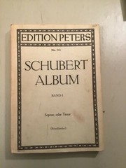 EDITION PETERS #20A Schubert Album – Band I -SOPRAN ODER TENOR – Very Good