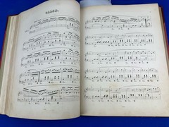 2 C.1855 Custom Bound Music Sheet Volumes ~ 2 CHOPIN & 2 Gottschalk, Hardcovers