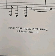 RUSH « TOM SAWYER » SHEET Music Core Publishing 1981 Used Condition