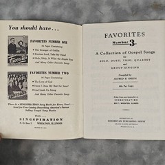 Lot 2 Singspiration Favorites Songbooks Vol 2 & 3 1946 1951 Alfred B. Smith