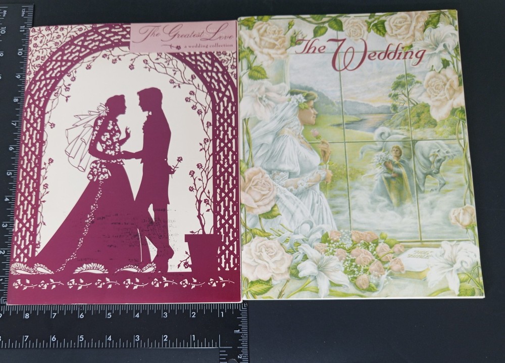 lot of 2 Wedding song books collections arranged Piano Vocals guitar religious