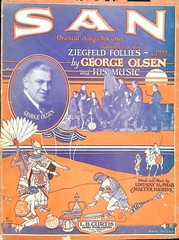 San Sheet Music George Olsen Lindsay McPhail Walter Michels Oriental Fox Trot