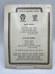 Electric Bass Guitar Licks, By Jay Friedman – VTG 1979 – Major Licks Music Book