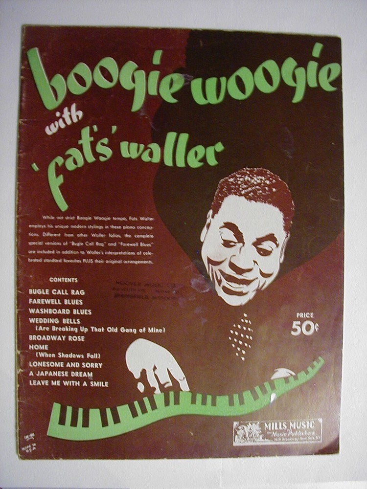 BOOGIE WOOGIE With FATS WALLER Songbook 1941 9 songs 32 pages sheet music book