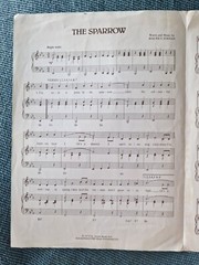 Vintage Sheet Music: The Sparrow by The Ramblers 1979