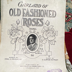 Keithley and Marzian Co. Garland of Old Fashioned Roses Sheet Music Voice Solo