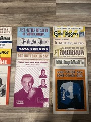 Lot of 20 Antique And Vintage Sheet Music Color Art Deco Show Tunes Ballads