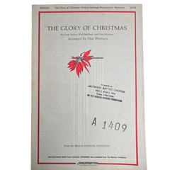 The Glory Of Christmas Sheet Music Piano Lyric 1984 SATB Nelson Wyrtzen Choral