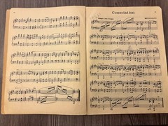 Sheet Music Sacred Music for Piano Solo 1924 Book Religion Church Vtg Antique