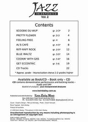 Jazz Incorporated Vol 2 for Clarinet Book CD Sheet Music Kerin Bailey