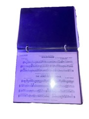 Vintage 1stB Flat Cornet Sheet Music In Plastifold Music Holder Multiple Songs