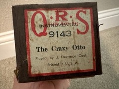 QRS Word Player Piano Roll 9143 the Crazy Otto by Lawrence Cook TX