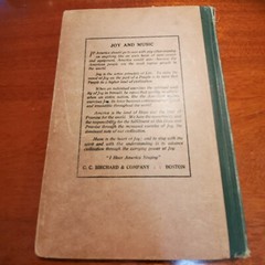 America Singing Song Books 1917 Twice 55 Community Songs by C. C. Birchard & Co.