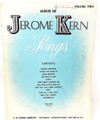 Album of Jerome Kern Songs Sheet Music Book Piano Voice 12 Songs Volume Two