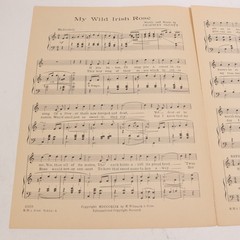 Chauncey Olcott My Wild Irish Rose Piano Voice Sheet Music 1899 M Witmark & Sons