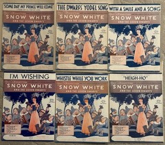 Lot of 59: Vintage sheet music from 1930-1952, Bing Crosby, Disney, Show tunes