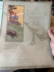 AA 1916 11×14 Exotic Sheet Music A JAPANESE SUNSET by Deppen