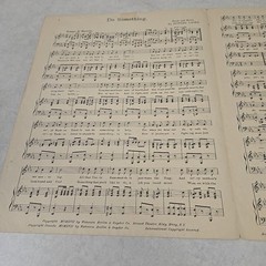 Antique 1910s Do Something Uncle Sam I Want You Sheet Music / Poster Patriotic