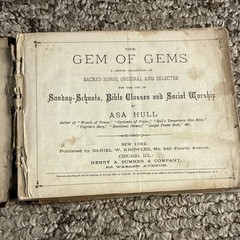 Daniel W. Knowles The Gem of Gems Sacred Songs Song Book for Choir Voice