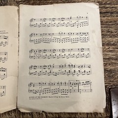 Original 1904 Der Garten Verein March And Two-Step Sheet Music Galveston