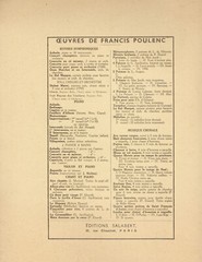 Poulenc – Stabat Mater, Reduction pour Piano et Chant (Soprano Solo Mixed Choir)