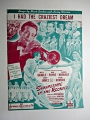Twentieth Century-Fox I Had The Craziest Dream Sheet Music Song Book Note Paper