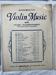 15+ Lot of Antique Music Books for VIOLIN or VIOLIN & PIANO 1890s-1920s