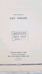WITHER THOU GOEST Sheet Music 1954 Religious Pop Church Guitar Piano