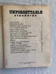 Easy Play Speed Music Unforgettable Standards Songbook