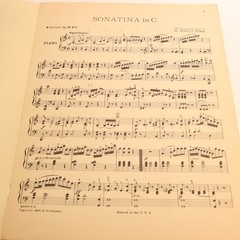 Clementi 2nd Piano Part to 6 Sontaninas Book II No 3 in C 1891 G Schirmer READ