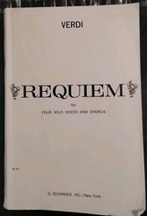 Valentina Kozlowski, Verdi Requiem / For 4 Solo Voices & Chorus, Vocal Score X 2