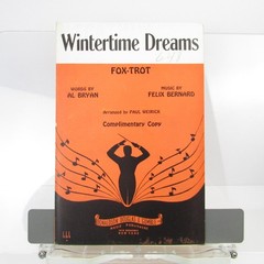 Wintertime Dreams 1936 Guitar Lead Sheet Felix Bernard Vintage Fox-Trot