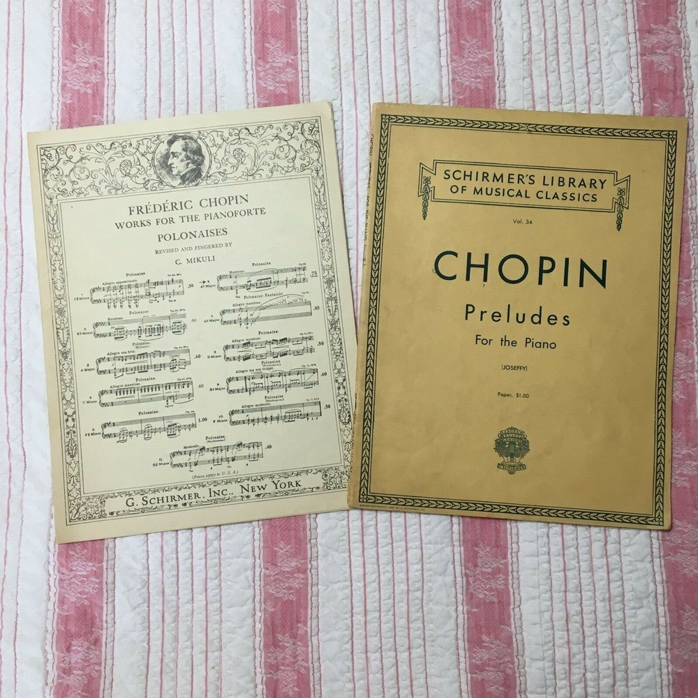 Vintage Chopin Preludes For The Piano and Polonaises by C. Mukuli. [a-17]