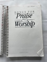 Songs for Praise and Worship Singer’s Edition, Lot 3 (Word Music 1992) Spiral PB