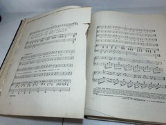 Antique Victorian Leather Bound Sheet Music Book Carrie L. Colton Many Songs