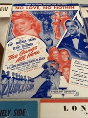 Vintage Lot 5 Sheet Music Everly Bros Rita Hayworth Gene Kelly Benny Goodman