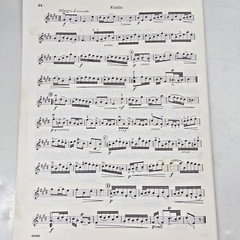 GF Handel Six Sonatas For Violin Piano Sheet Music Keyboard Score Songs 1935 Vtg